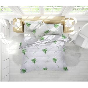 Alcam Set Aloe Vera Essence, 2 perne microfibra 50x70 cm si pilota matlasata 350g/mp, 200x220 cm Alcam Set Aloe Vera Essence, 2 perne microfibra 50x70 cm si pilota matlasata 350g/mp, 200x220 cm
