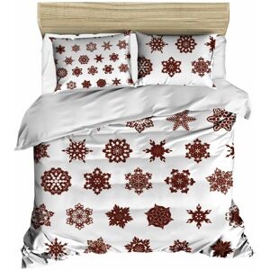 Lenjerie de pat dubla Xmas-429, Pearl Home, 3 piese, amestec bumbac, multicolor Lenjerie de pat dubla Xmas-429, Pearl Home, 3 piese, amestec bumbac, multicolor