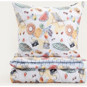 Lenjerie de pat King Size, Playa, Homla, 200x220 cm, 3 piese, microfibra din poliester, multicolor Lenjerie de pat King Size, Playa, Homla, 200x220 cm, 3 piese, microfibra din poliester, multicolor