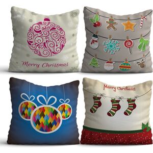 Kırlent Store Set perne decorative , NYXMAS15, Multicolor Kırlent Store Set perne decorative , NYXMAS15, Multicolor