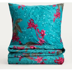 Lenjerie de pat King Size, Florelle, Homla, 200x220 cm, 3 piese, microfibra din poliester, multicolor Lenjerie de pat King Size, Florelle, Homla, 200x220 cm, 3 piese, microfibra din poliester, multicolor