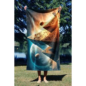 Astacura Prosop de plaja, L'essentiel Maison, Think Like An Egyptian 90, 90x150 cm, Multicolor Astacura Prosop de plaja, L'essentiel Maison, Think Like An Egyptian 90, 90x150 cm, Multicolor