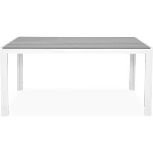Maison Masa dreptunghiulara mica Encore, 150x90x74 cm, aluminiu, alb/gri Maison Masa dreptunghiulara mica Encore, 150x90x74 cm, aluminiu, alb/gri