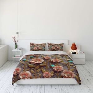 Lenjerie de pat dubla Super King (FR), 3 piese, L'essentiel Maison, FLW_DVT25-28, Multicolor Lenjerie de pat dubla Super King (FR), 3 piese, L'essentiel Maison, FLW_DVT25-28, Multicolor