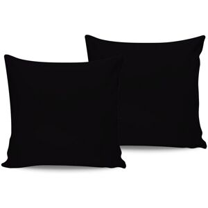 Set 2 fete de perna Satin (FR), L'essentiel Maison, De Black, Negru Set 2 fete de perna Satin (FR), L'essentiel Maison, De Black, Negru