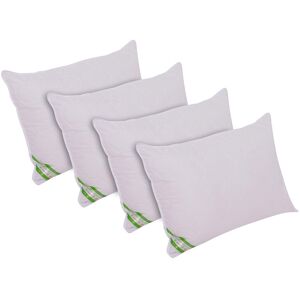 Set Alcam, 2 perne 40x50 cm, 2 perne 70x90 cm, microfibra matlasata, alb Set Alcam, 2 perne 40x50 cm, 2 perne 70x90 cm, microfibra matlasata, alb