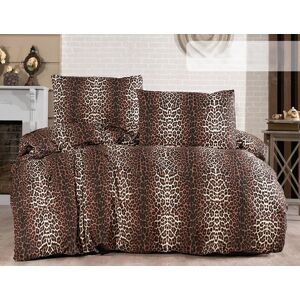 Lenjerie de pat dubla (FR), L'essentiel Maison, Leopard, Maro / Crem / Negru Lenjerie de pat dubla (FR), L'essentiel Maison, Leopard, Maro / Crem / Negru
