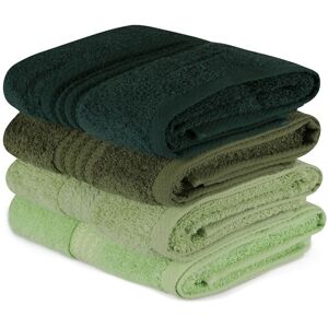 Set prosoape, L'essentiel Maison, Rainbow, Verde deschis / Verde măsline / Verde / Verde închis Set prosoape, L'essentiel Maison, Rainbow, Verde deschis / Verde măsline / Verde / Verde închis
