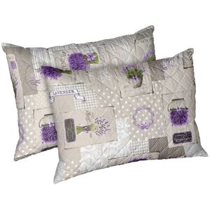 Set 2 perne Lavanda, microfibra matlasata Alcam, 50X70 cm Set 2 perne Lavanda, microfibra matlasata Alcam, 50X70 cm