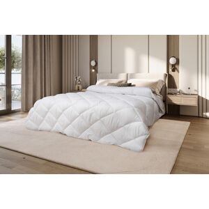 Pilota matlasata Alcam, 180x200 cm, microfibra alba, umplutura fibra siliconica, 400g/mp, nivel de caldura mare Pilota matlasata Alcam, 180x200 cm, microfibra alba, umplutura fibra siliconica, 400g/mp, nivel de caldura mare