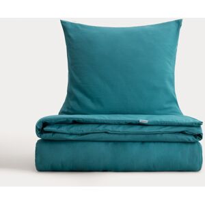 Lenjerie de pat King Size, Maisy, Homla, 200x220 cm, 3 piese, microfibra din poliester, turcoaz Lenjerie de pat King Size, Maisy, Homla, 200x220 cm, 3 piese, microfibra din poliester, turcoaz