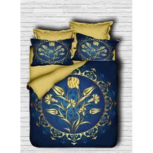 Pearl Home Lenjerie de pat dubla King (FR), 3 piese, L'essentiel Maison, 140, Aur / Albastru Pearl Home Lenjerie de pat dubla King (FR), 3 piese, L'essentiel Maison, 140, Aur / Albastru