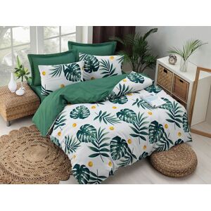 Lenjerie de pat dubla, EnLora Home, 162ELR89362, 3 piese, amestec bumbac, multicolor Lenjerie de pat dubla, EnLora Home, 162ELR89362, 3 piese, amestec bumbac, multicolor
