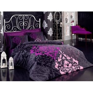 Lenjerie de pat dubla, 6 piese, 240x260 cm, 100% bumbac satinat, Cotton Box, Kosem Sultan Lenjerie de pat dubla, 6 piese, 240x260 cm, 100% bumbac satinat, Cotton Box, Kosem Sultan