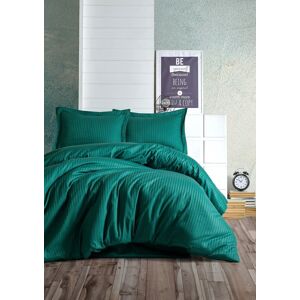 Lenjerie de pat dubla Elegant - Petrol Green, Cotton Box, 4 piese, bumbac satinat, verde Lenjerie de pat dubla Elegant - Petrol Green, Cotton Box, 4 piese, bumbac satinat, verde