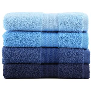 Set 4 prosoape de maini, Hobby, 70x140 cm, 100% bumbac, albastru Set 4 prosoape de maini, Hobby, 70x140 cm, 100% bumbac, albastru