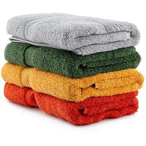 Set prosoape, L'essentiel Maison, Colorful 50, Terra / Muștar / Kaki / Gri Set prosoape, L'essentiel Maison, Colorful 50, Terra / Muștar / Kaki / Gri