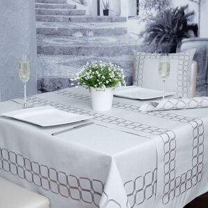 Set textile de masa 8 piese Greece, Ambition, poliester, gri Set textile de masa 8 piese Greece, Ambition, poliester, gri