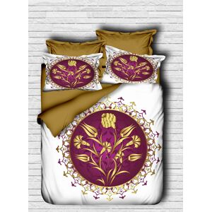 Pearl Home Lenjerie de pat dubla 3 piese, L'essentiel Maison, 139, Brown / Purple / White Pearl Home Lenjerie de pat dubla 3 piese, L'essentiel Maison, 139, Brown / Purple / White