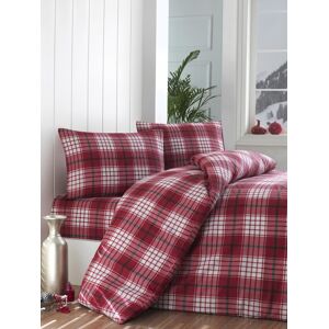 Eponj Home Lenjerie de pat pentru o persoana (DE), 2 piese, L'essentiel Maison, Ekose v2, Rosu/Alb Eponj Home Lenjerie de pat pentru o persoana (DE), 2 piese, L'essentiel Maison, Ekose v2, Rosu/Alb