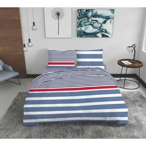 Lenjerie de pat dubla Marino, Bedora, 4 piese, 200x220 cm, 100% bumbac, multicolor Lenjerie de pat dubla Marino, Bedora, 4 piese, 200x220 cm, 100% bumbac, multicolor