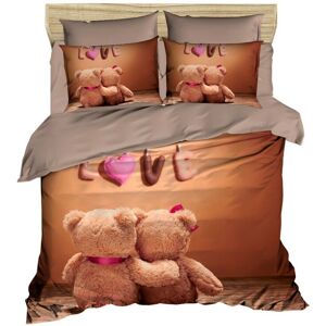 Pearl Home Lenjerie de pat dubla King (FR), 3 piese, L'essentiel Maison, 208, Maro / Bej Pearl Home Lenjerie de pat dubla King (FR), 3 piese, L'essentiel Maison, 208, Maro / Bej