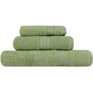 Set 3 prosoape de baie Simplicity, Hobby, 30 x 50 cm/50 x 90 cm/70 x 100 cm, 100% bumbac, verde Set 3 prosoape de baie Simplicity, Hobby, 30 x 50 cm/50 x 90 cm/70 x 100 cm, 100% bumbac, verde