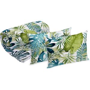 Set Alcam 2 perne microfibra 50x70 cm si pilota matlasata 180x200 cm, Jungle Set Alcam 2 perne microfibra 50x70 cm si pilota matlasata 180x200 cm, Jungle