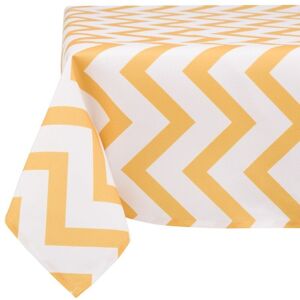 Fata de masa Yellow Stripes, Ambition, 130x160 cm, poliester, alb Fata de masa Yellow Stripes, Ambition, 130x160 cm, poliester, alb