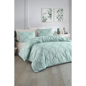 Lenjerie de pat dubla Super King (FR), 3 piese, L'essentiel Maison, Post, Apa Verde Lenjerie de pat dubla Super King (FR), 3 piese, L'essentiel Maison, Post, Apa Verde