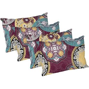 Set 4 perne Mandala, microfibra matlasata Alcam, 50x70 cm Set 4 perne Mandala, microfibra matlasata Alcam, 50x70 cm