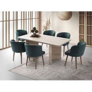 Nmobb Masa, Hanah Home, Loft, 180x77x90 cm, Travertin Nmobb Masa, Hanah Home, Loft, 180x77x90 cm, Travertin