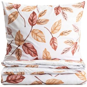Lenjerie de pat King Size, Leafy, Homla, 3 piese, 200x220 cm, microfibra, multicolor Lenjerie de pat King Size, Leafy, Homla, 3 piese, 200x220 cm, microfibra, multicolor