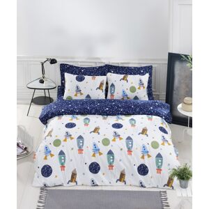 Lenjerie de pat dubla (DE), 3 piese, L'essentiel Maison, Spacex, 65% bumbac/35% poliester, Multicolor Lenjerie de pat dubla (DE), 3 piese, L'essentiel Maison, Spacex, 65% bumbac/35% poliester, Multicolor