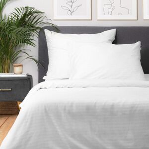 Lenjerie de pat King Size, Agnes, Homla, 3 piese, 200x220 cm, bumbac/poliester, alb Lenjerie de pat King Size, Agnes, Homla, 3 piese, 200x220 cm, bumbac/poliester, alb