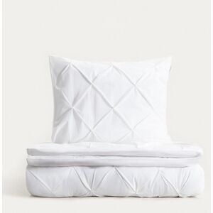 Lenjerie de pat King Size, Aurea, Homla, 200x220 cm, 3 piese, bumbac, alb Lenjerie de pat King Size, Aurea, Homla, 200x220 cm, 3 piese, bumbac, alb