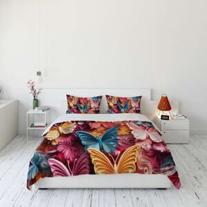 Lenjerie de pat dubla King (FR), 3 piese, L'essentiel Maison, FLW_DVT25-35, Multicolor Lenjerie de pat dubla King (FR), 3 piese, L'essentiel Maison, FLW_DVT25-35, Multicolor