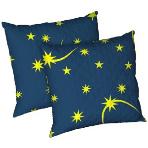 Set 2 perne Moon Night, microfibra matlasata Alcam, 70X70 cm Set 2 perne Moon Night, microfibra matlasata Alcam, 70X70 cm