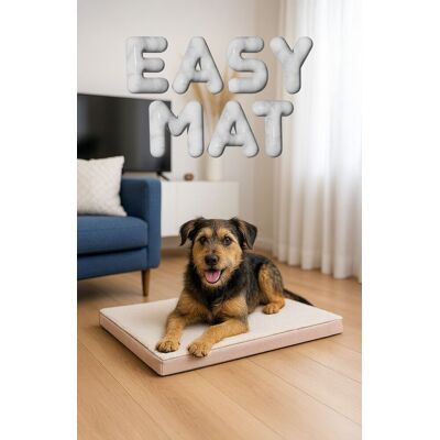 Pat pentru animale de companie, Paws & Whiskers, Easy Mat 80 x 100, Material exterior: 100% poliester, Bej Pat pentru animale de companie, Paws & Whiskers, Easy Mat 80 x 100, Material exterior: 100% poliester, Bej