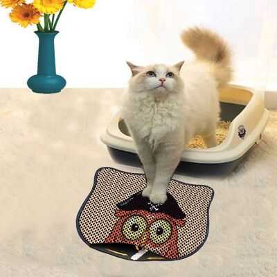 Covoras litiera pentru colectarea granulelor de nisip, Paws & Whiskers, Kdkafa0078, 50% PVC/50% poliester, Multicolor Covoras litiera pentru colectarea granulelor de nisip, Paws & Whiskers, Kdkafa0078, 50% PVC/50% poliester, Multicolor