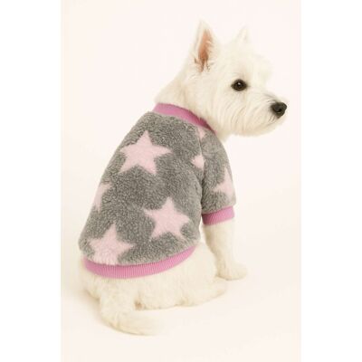 Hanorac pentru câini, Paws & Whiskers, Pinkstarsweat, Gri Hanorac pentru câini, Paws & Whiskers, Pinkstarsweat, Gri