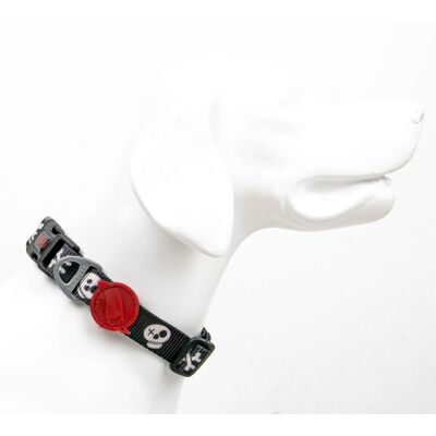 Zgarda pentru câini, Paws & Whiskers, Boo, Poliester, Multicolor Zgarda pentru câini, Paws & Whiskers, Boo, Poliester, Multicolor
