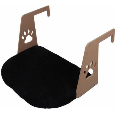 Pat pentru pisici, Paws & Whiskers, Riana, Tesatura Welsoft, Negru Pat pentru pisici, Paws & Whiskers, Riana, Tesatura Welsoft, Negru