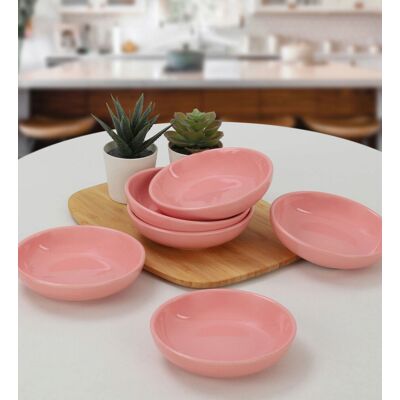 Keramika Set boluri ceramice pentru sos, Hermia, 275KRM1461, Antibacterian, Roz Keramika Set boluri ceramice pentru sos, Hermia, 275KRM1461, Antibacterian, Roz