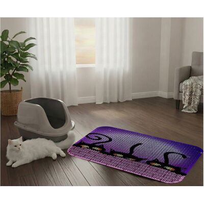 Covoras litiera pentru colectarea granulelor de nisip, Paws & Whiskers, Cat Lıtter Mat 67, Multicolor Covoras litiera pentru colectarea granulelor de nisip, Paws & Whiskers, Cat Lıtter Mat 67, Multicolor