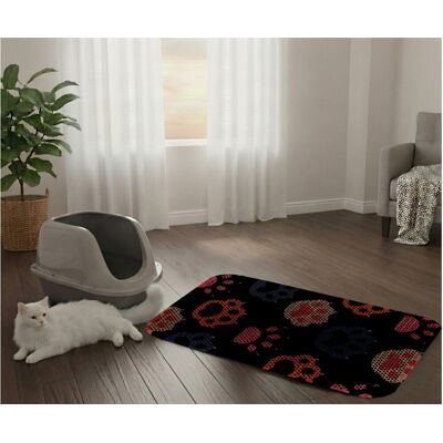 Covoras litiera pentru colectarea granulelor de nisip, Paws & Whiskers, Cat Lıtter Mat 16, Multicolor Covoras litiera pentru colectarea granulelor de nisip, Paws & Whiskers, Cat Lıtter Mat 16, Multicolor