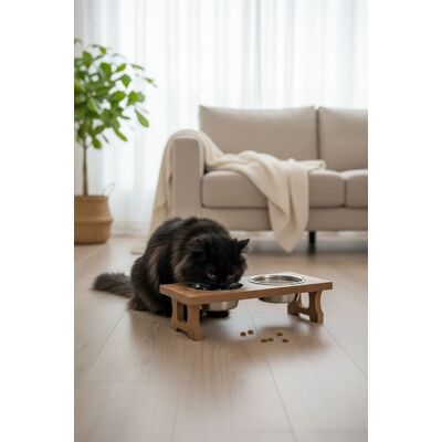 Bol pentru hrana animale de companie, Paws & Whiskers, Apvm11, MDF , Multicolor Bol pentru hrana animale de companie, Paws & Whiskers, Apvm11, MDF , Multicolor