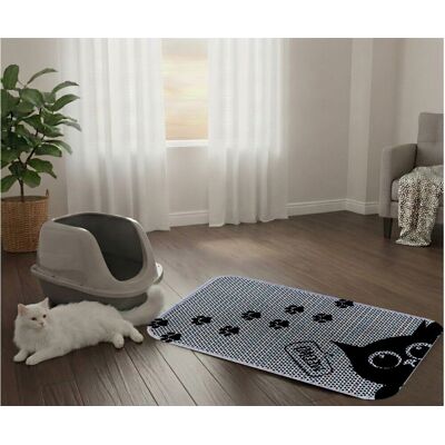 Covoras litiera pentru colectarea granulelor de nisip, Paws & Whiskers, Cat Lıtter Mat 59, Multicolor Covoras litiera pentru colectarea granulelor de nisip, Paws & Whiskers, Cat Lıtter Mat 59, Multicolor