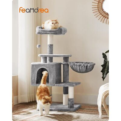 Ansamblu de joaca pisici / arbore pentru pisici, Feandrea, 50x40x110 cm, PAL/plus/sisal, gri deschis Ansamblu de joaca pisici / arbore pentru pisici, Feandrea, 50x40x110 cm, PAL/plus/sisal, gri deschis