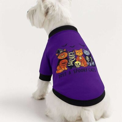 Hanorac pentru câini, Paws & Whiskers, Purplespookycat, Mov Hanorac pentru câini, Paws & Whiskers, Purplespookycat, Mov